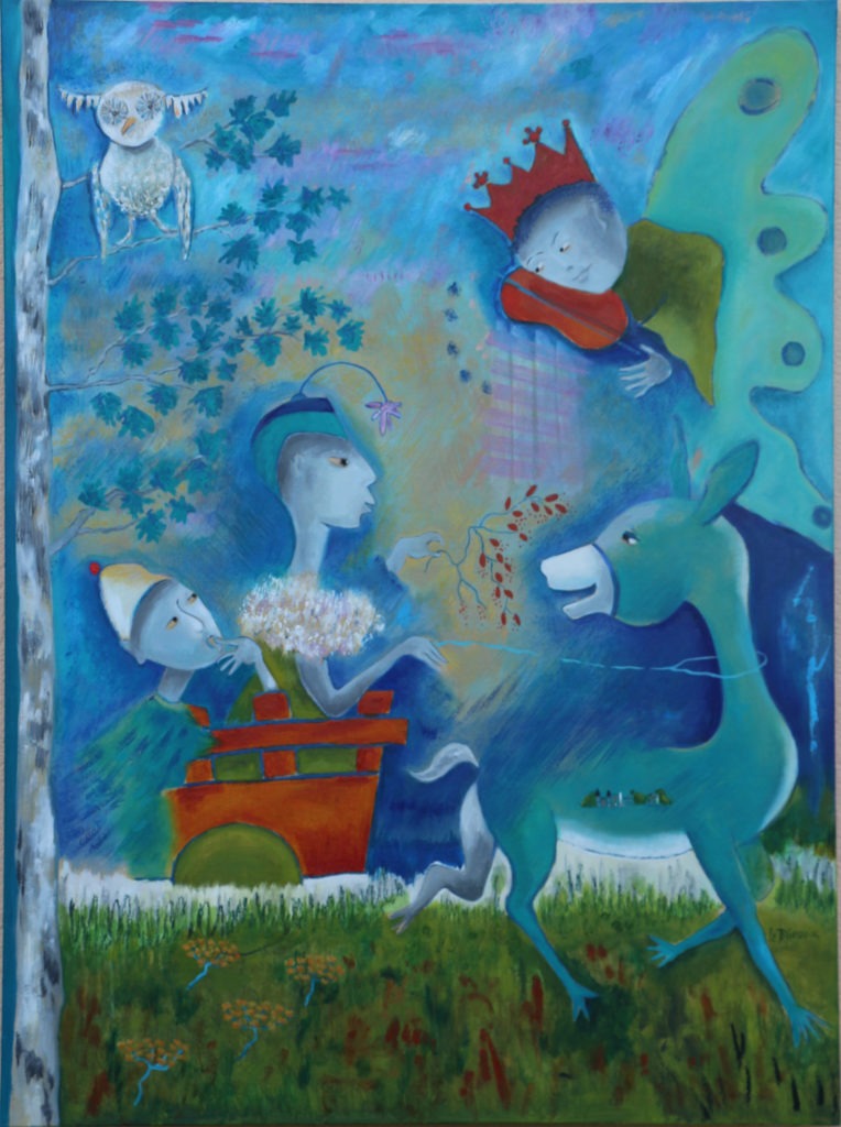 Danielle Le Bricquir - Départ vers un pays calme - 130 x 97 cm