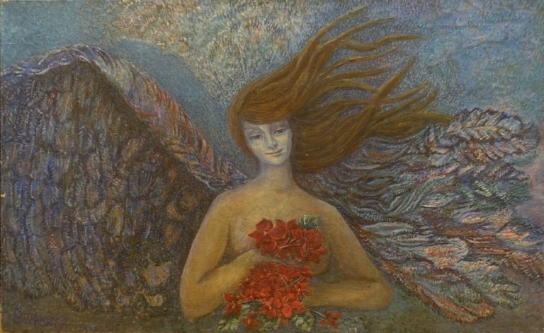 L'oiseau Bleu 80x130cm