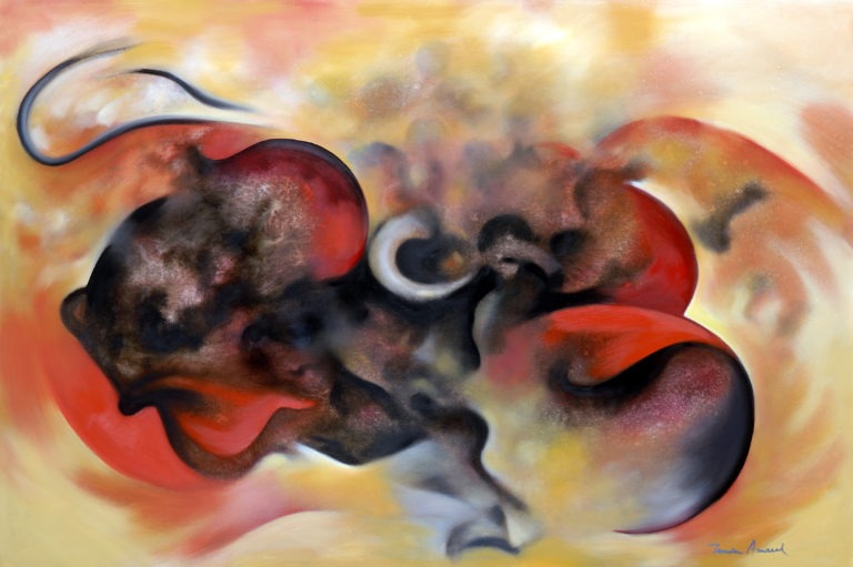 Turbillons De Feu 130x195 Cm