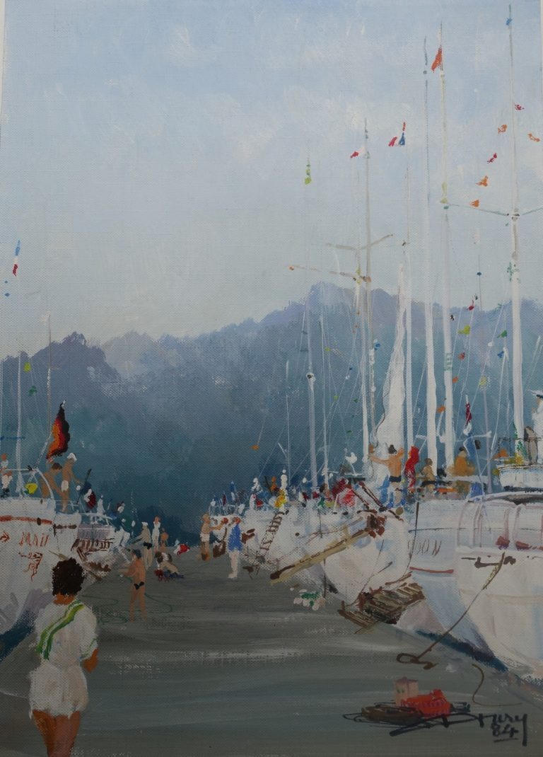 Bateaux à Quai, Calvi (corse) 33 X 24 Cm Dsc00965 (2)