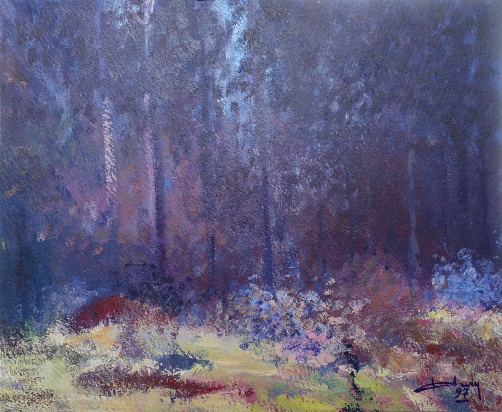 La Nuit Dans Les Marais 27 X 22 Cm