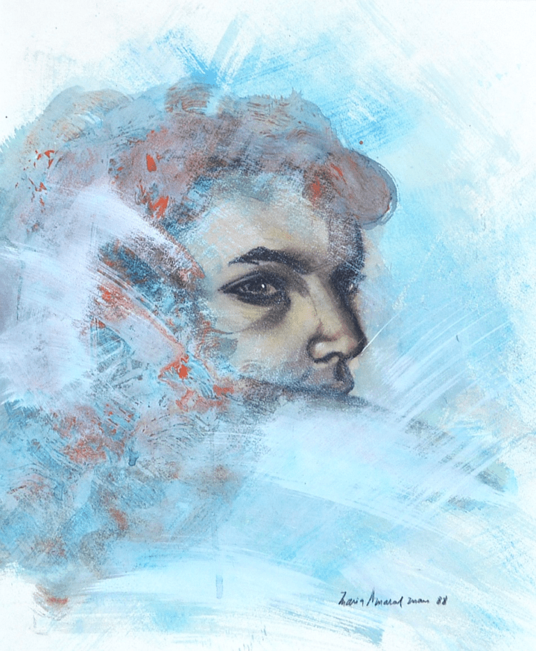 Aube 50x65 Cm Technique Mixte